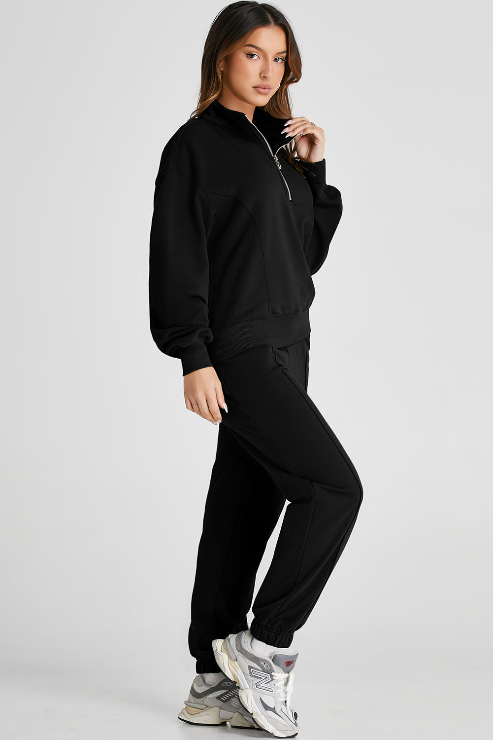 Half Zip  Top and Joggers Active Set