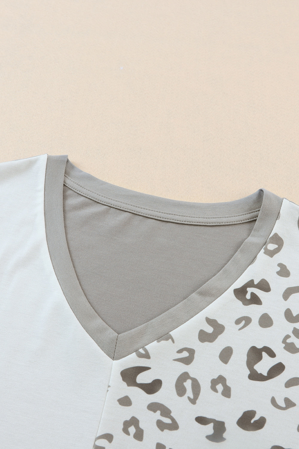 Leopard V-Neck T-Shirt