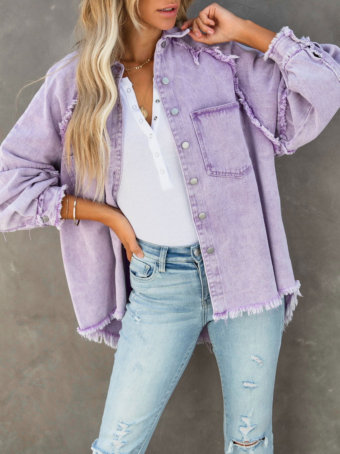 Button Down Denim Jacket