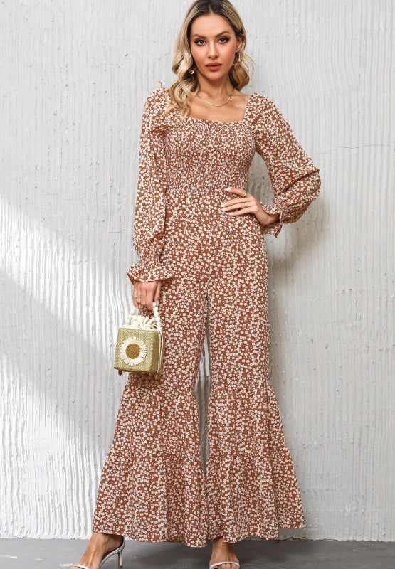 Floral Wide Leg Jumpsuit