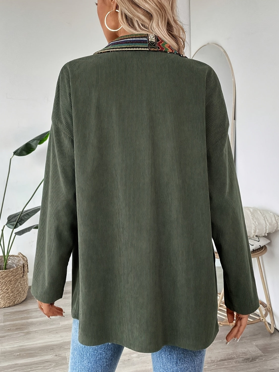 Long Sleeve Jacket with Chest Pockets