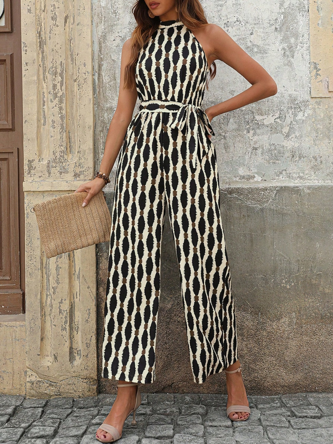 Grecian Neck Jumpsuit