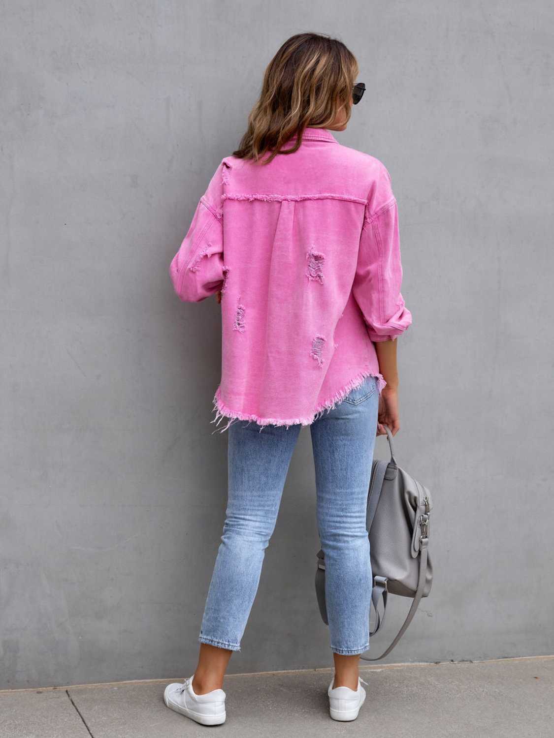 Drop Shoulder Denim Jacket