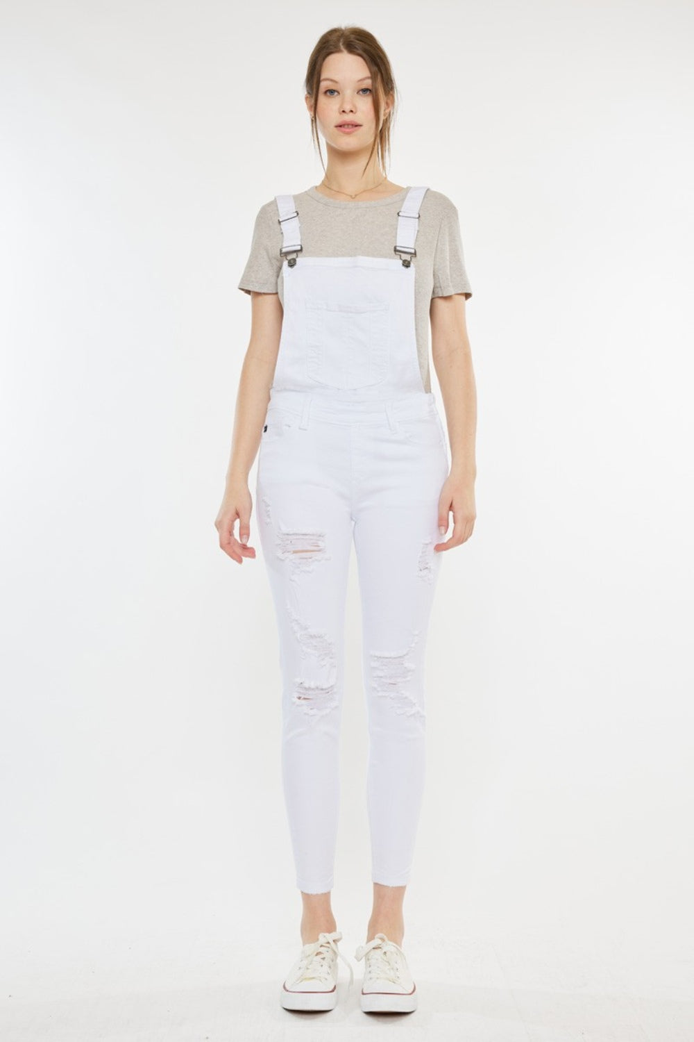 Skinny Denim Overalls