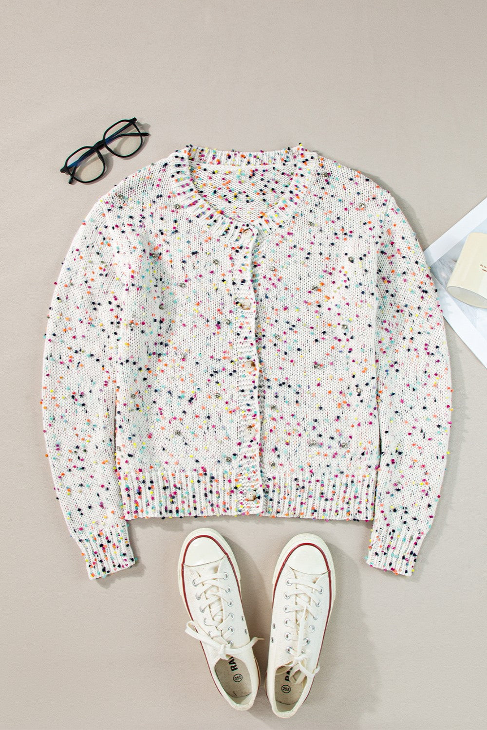 Confetti Button Up  Cardigan