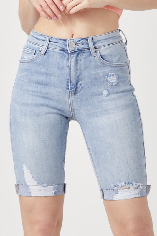 Denim Bermuda Shorts