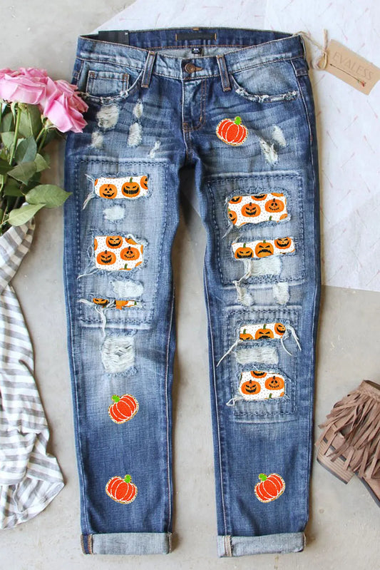 Pumpkin Jeans with Pockets