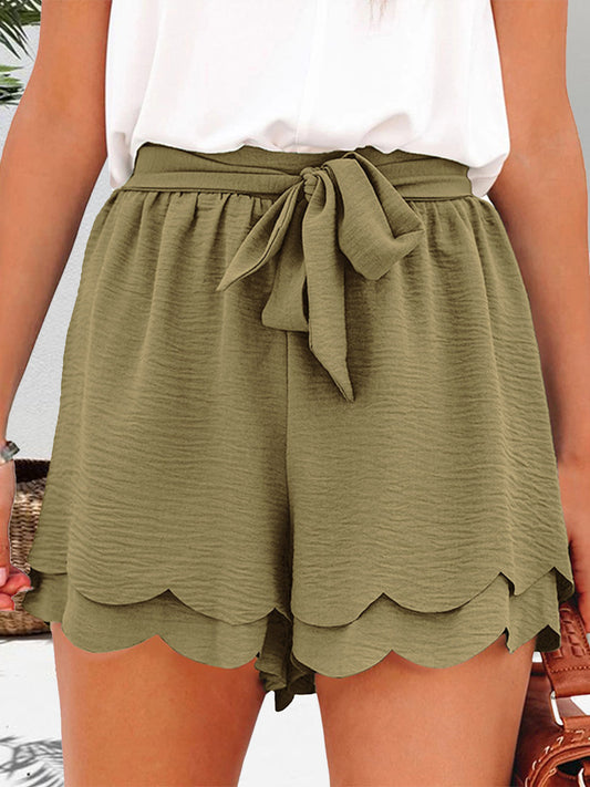 Tied Layered Shorts