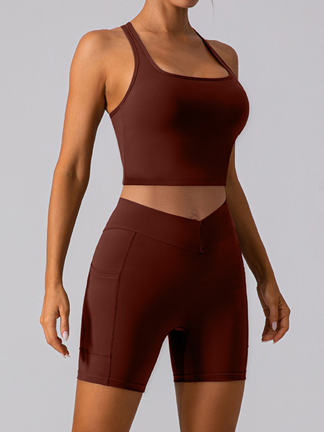 Racerback Cropped Tank