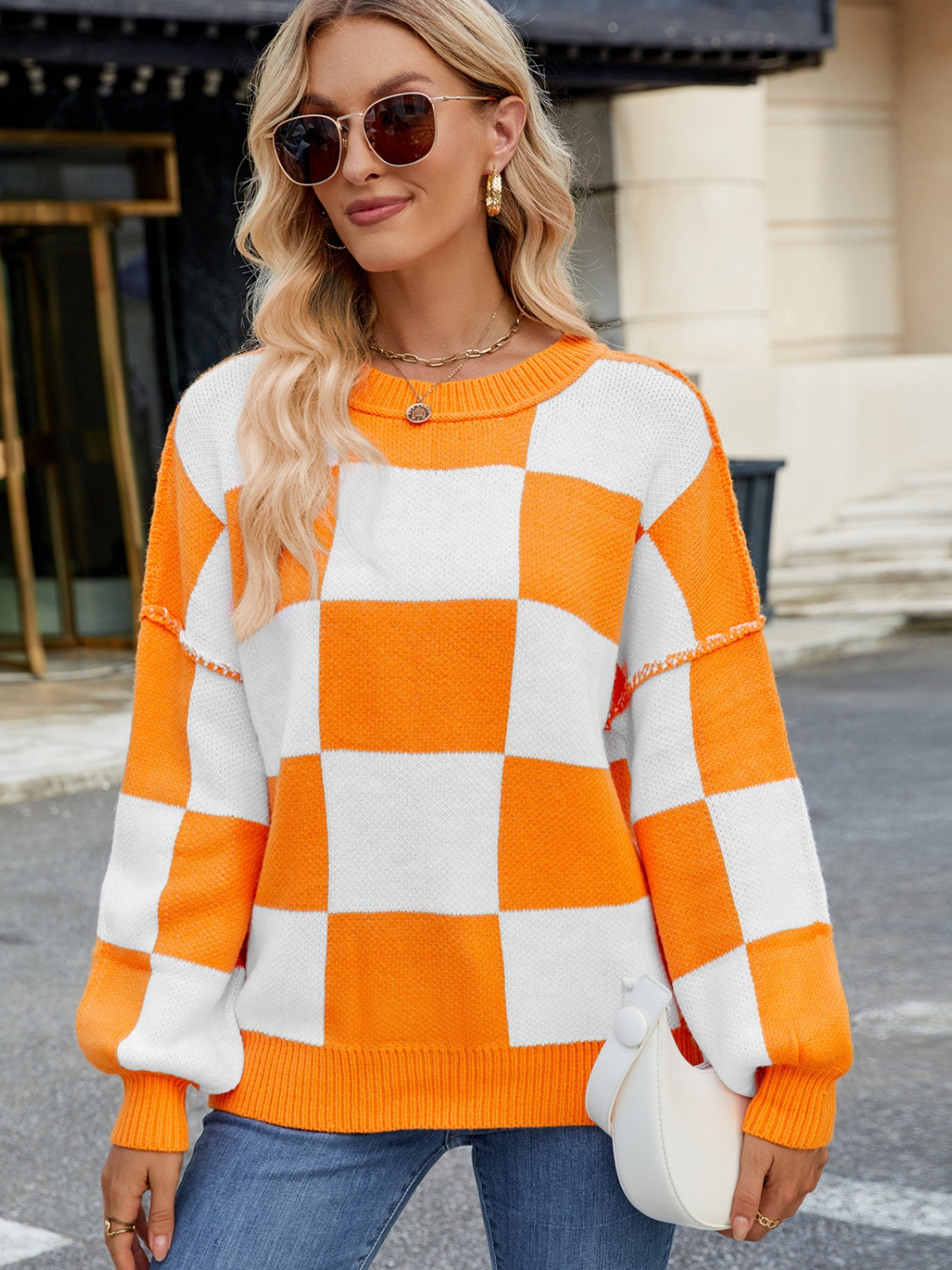 Checkered Sweater