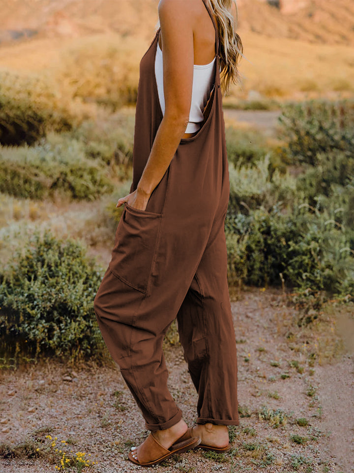 Sleeveless Pocketed Jumpsuit