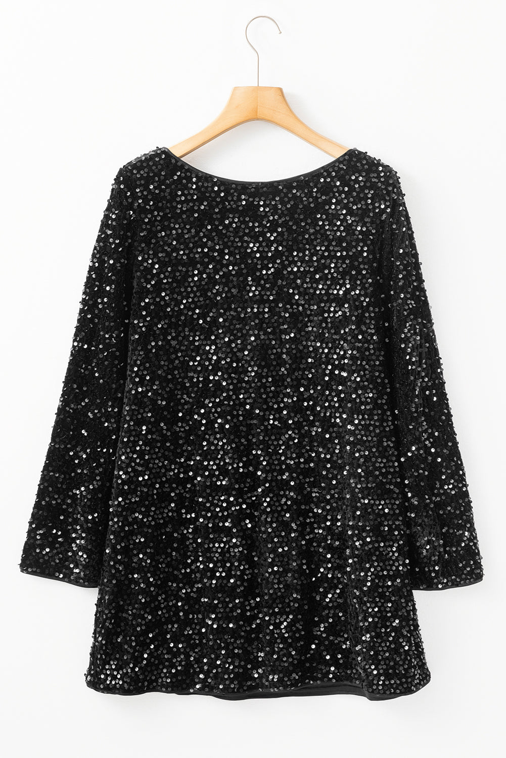 Sequin Bow Back Mini Dress