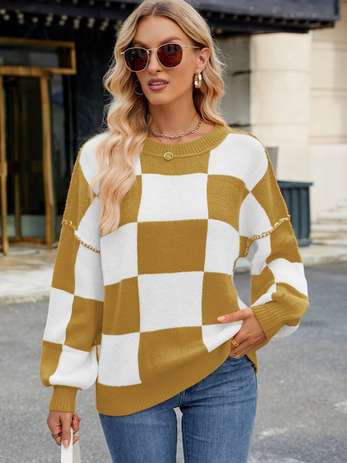 Checkered Sweater