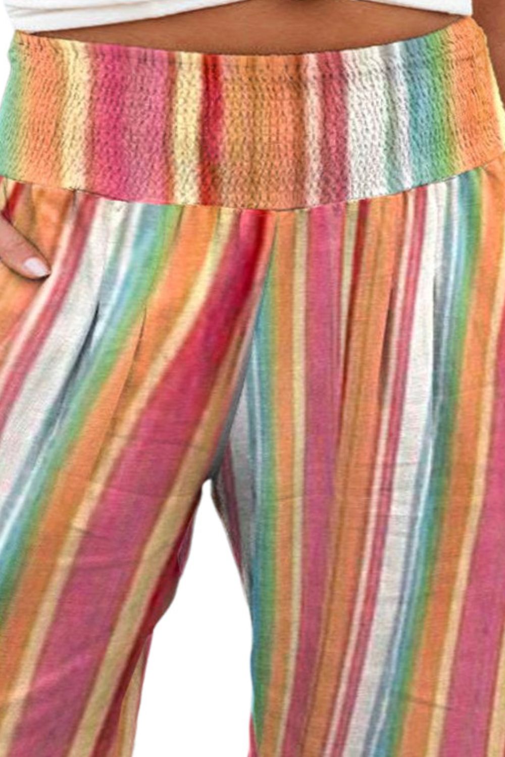 Striped Wide Leg Pants