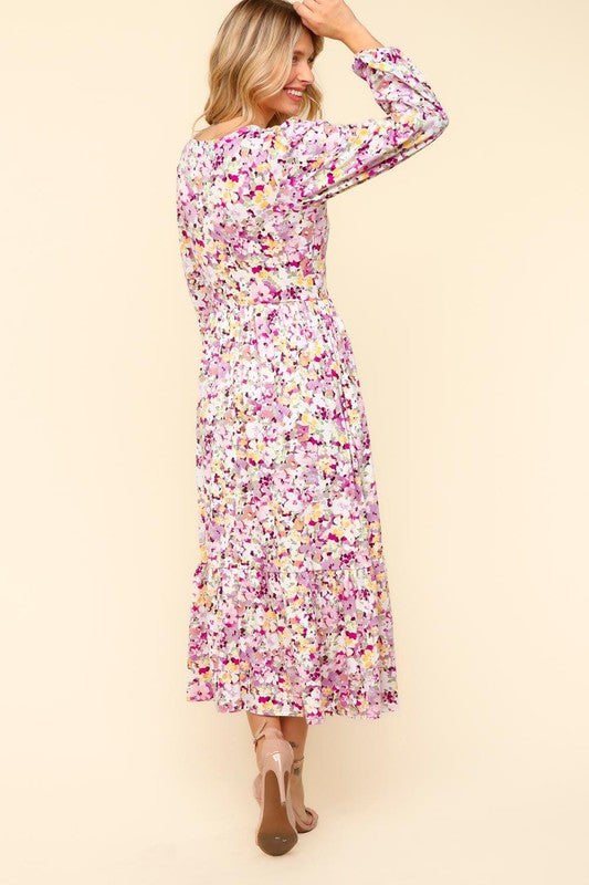 Floral V-Neck Dress