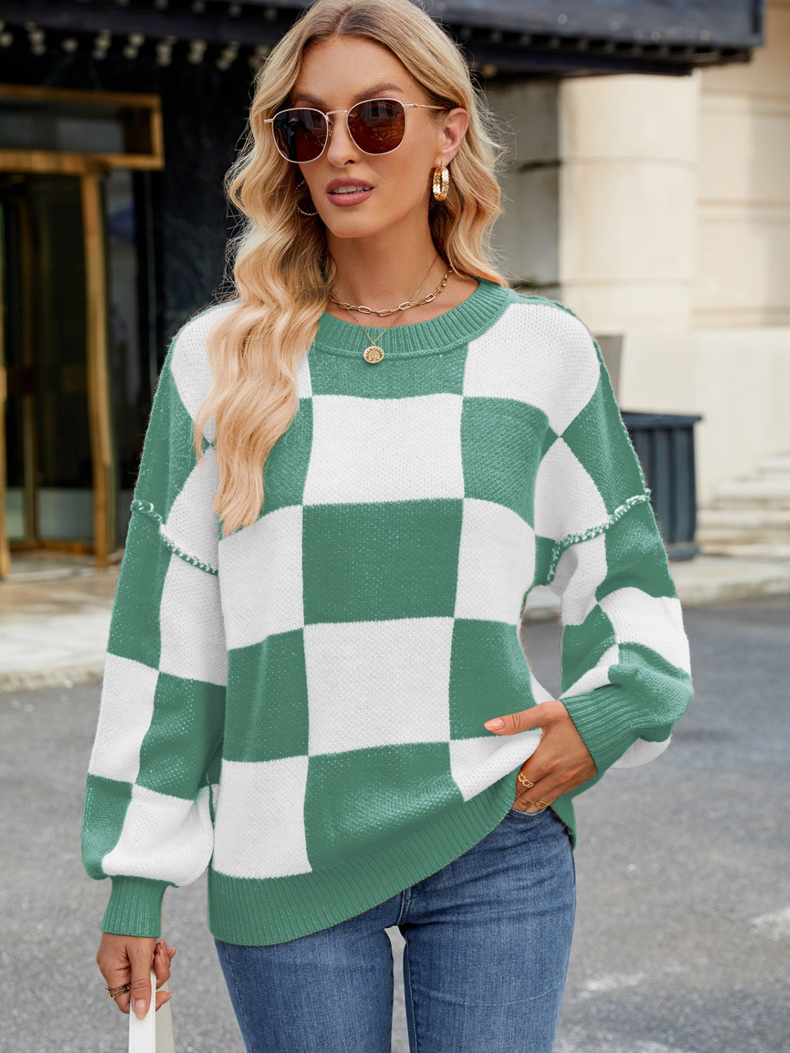 Checkered Sweater