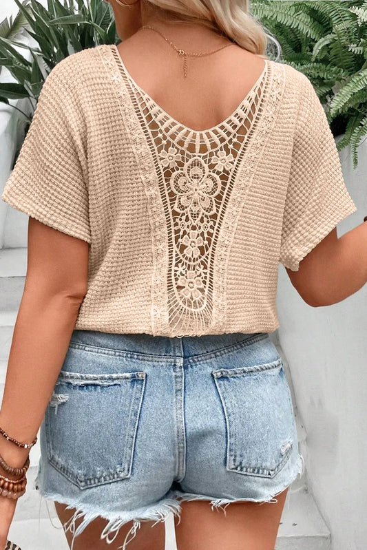 Textured Lace  T-Shirt