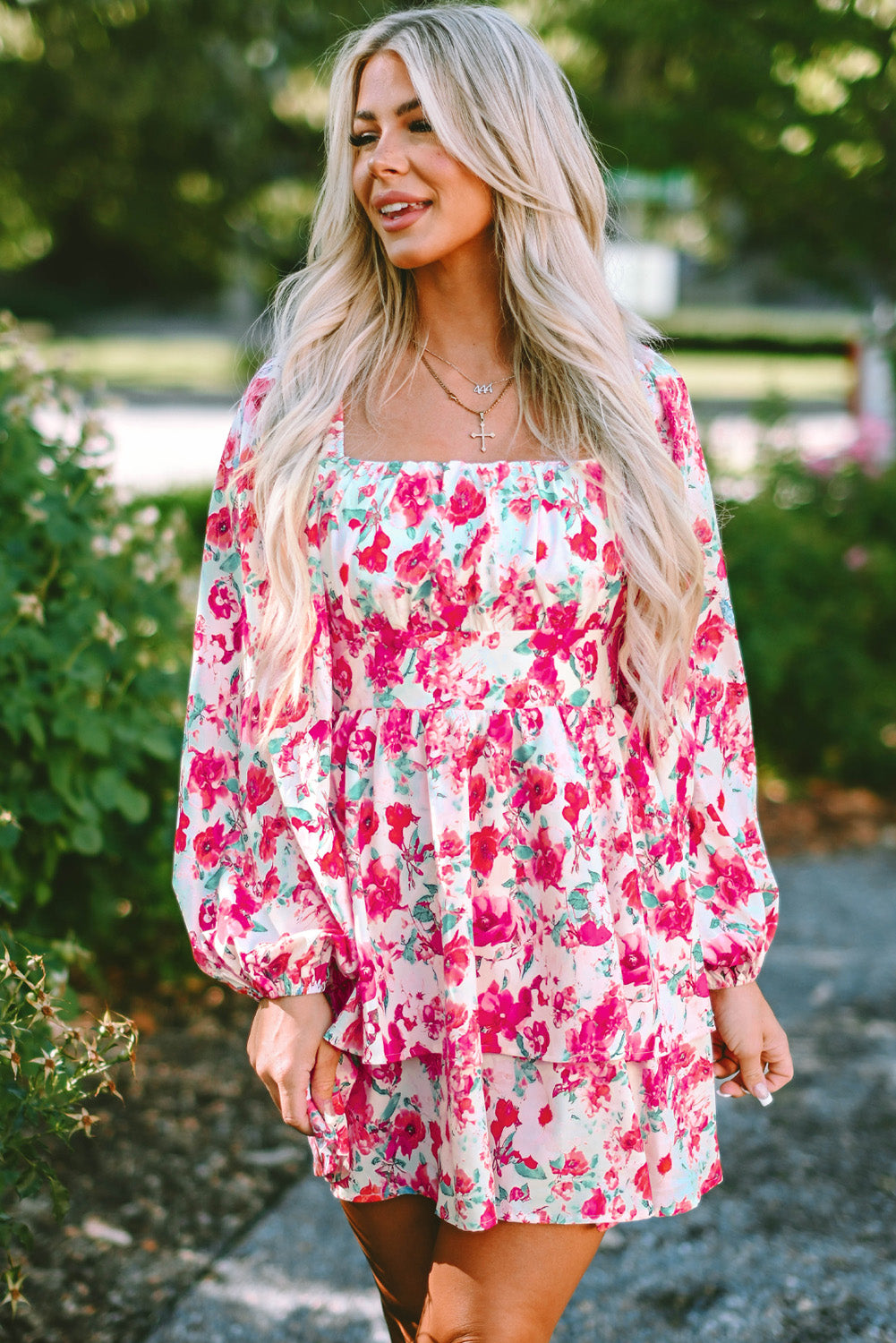 Floral Layered Dress