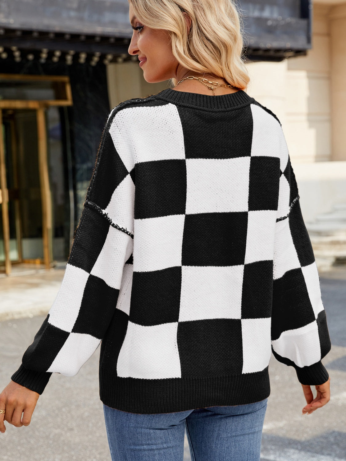 Checkered Sweater