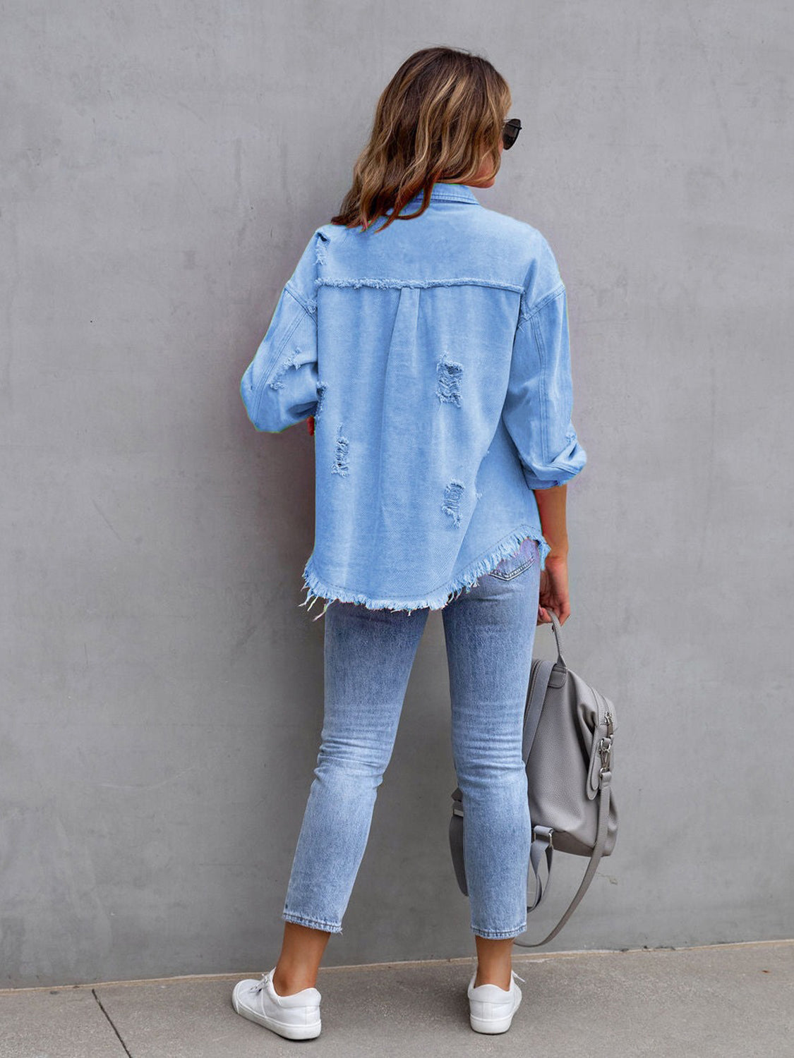 Drop Shoulder Denim Jacket