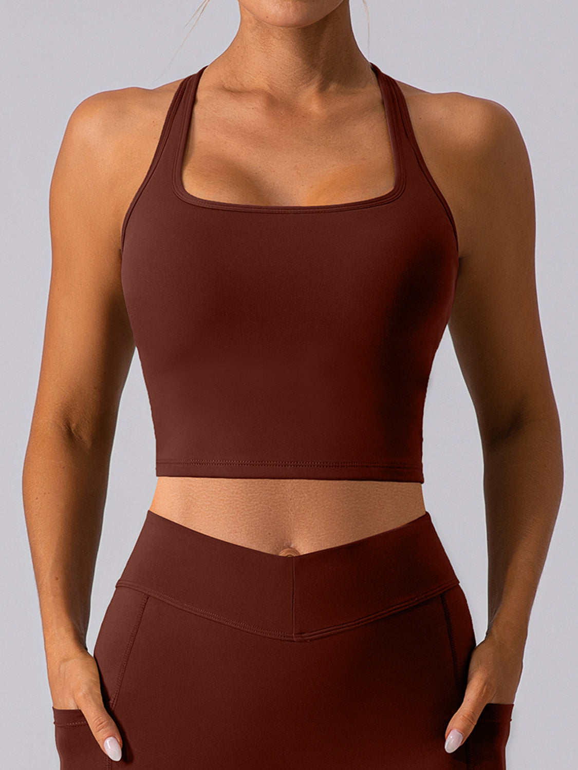 Racerback Cropped Tank