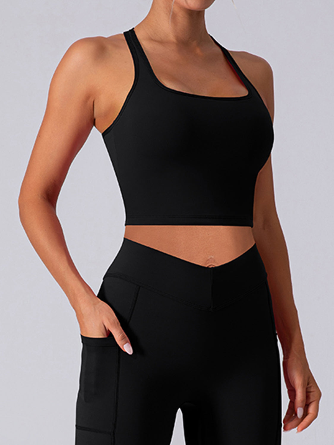 Racerback Cropped Tank