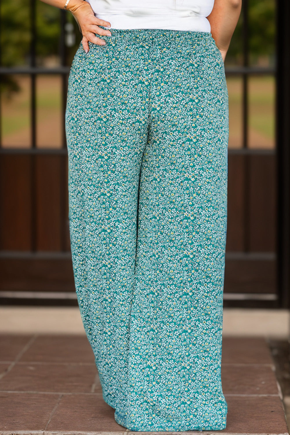 Floral Wide Lag Pants