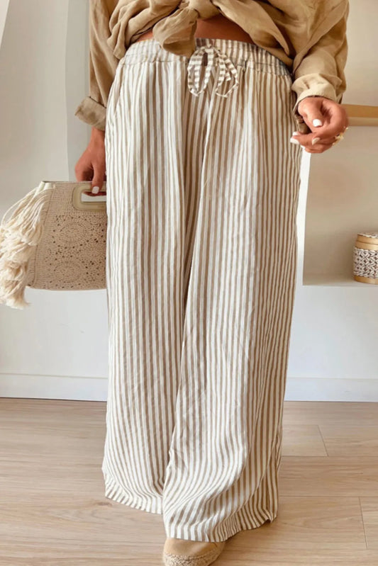 Striped Wide Leg Pants