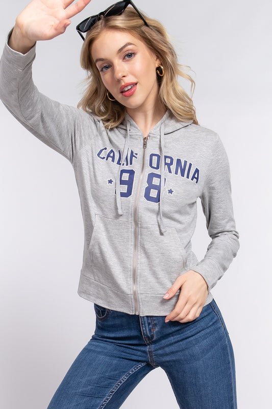 CALIFORNIA Zip Up Hoodie