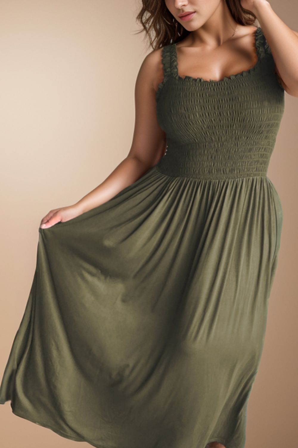 Square Neck Maxi Dress