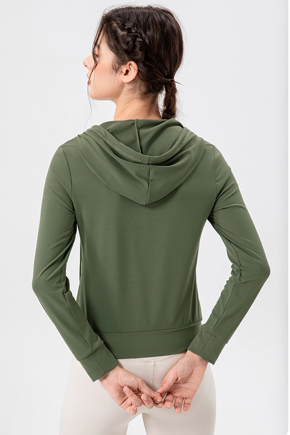 Zip Up Hooded Active Outerwear