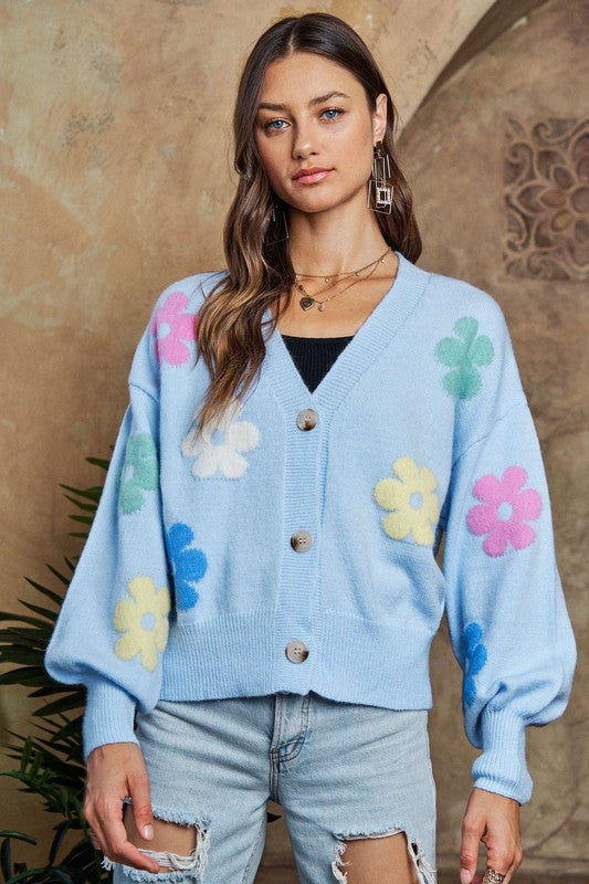 Flower Lantern  Cardigan