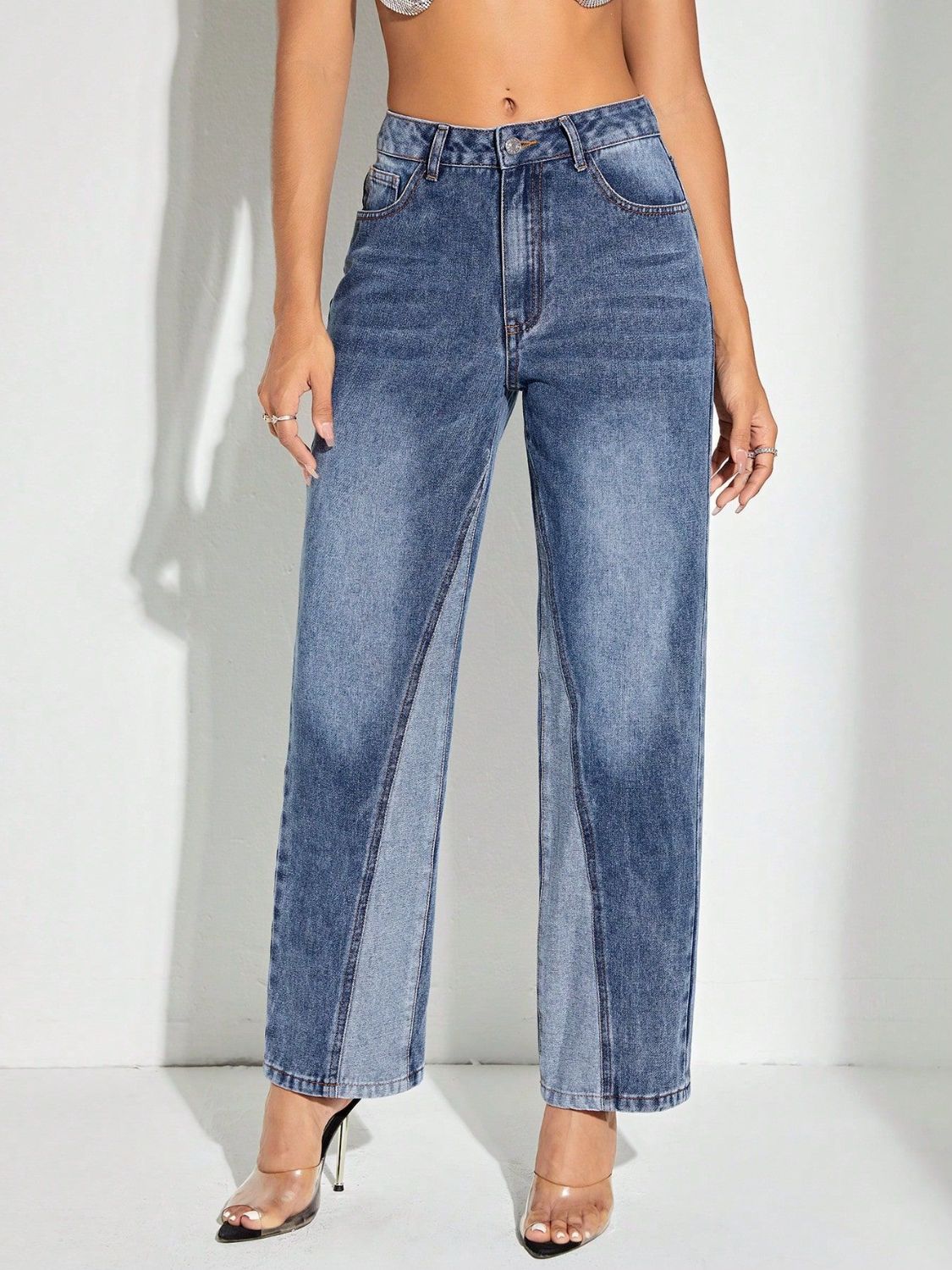 Straight Jeans with Pockets