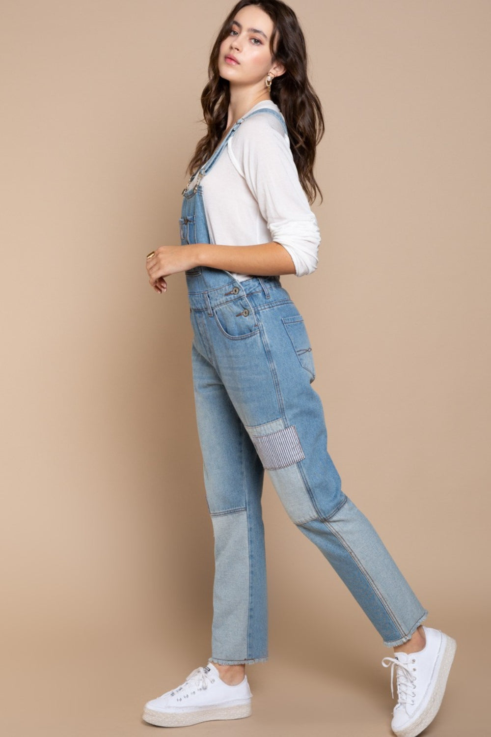 Front Chest Zipper oDenim Overalls