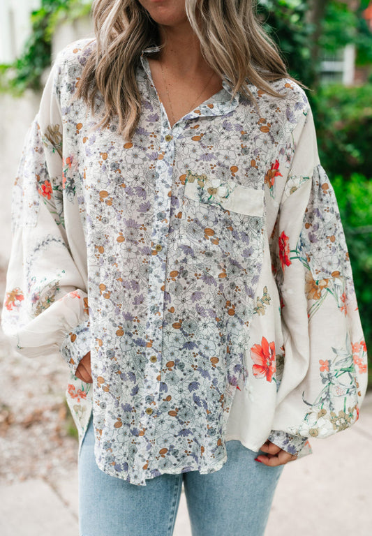 Floral Long Sleeve Shirt