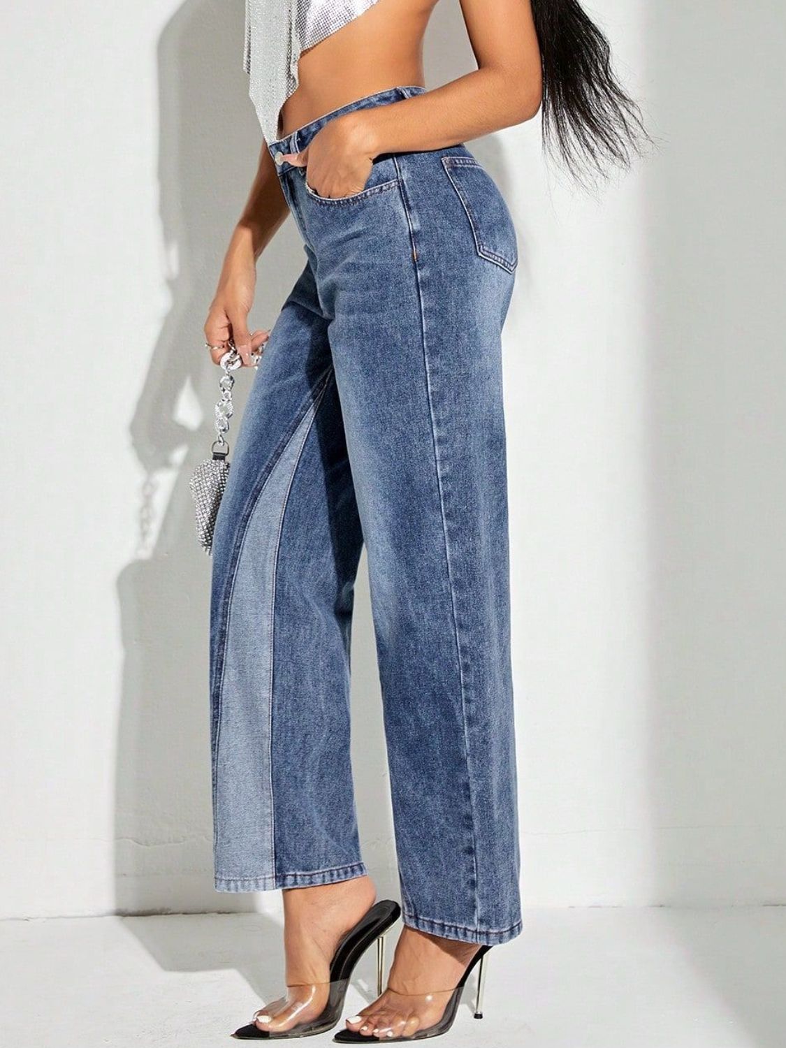 Straight Jeans with Pockets