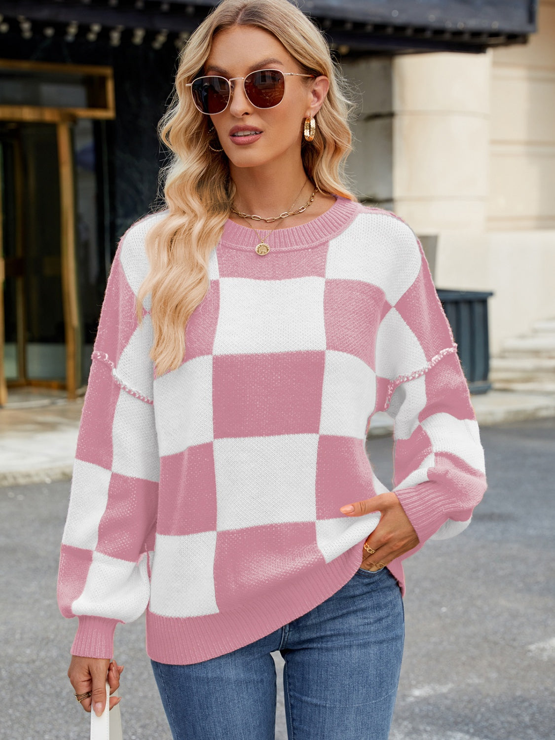 Checkered Sweater