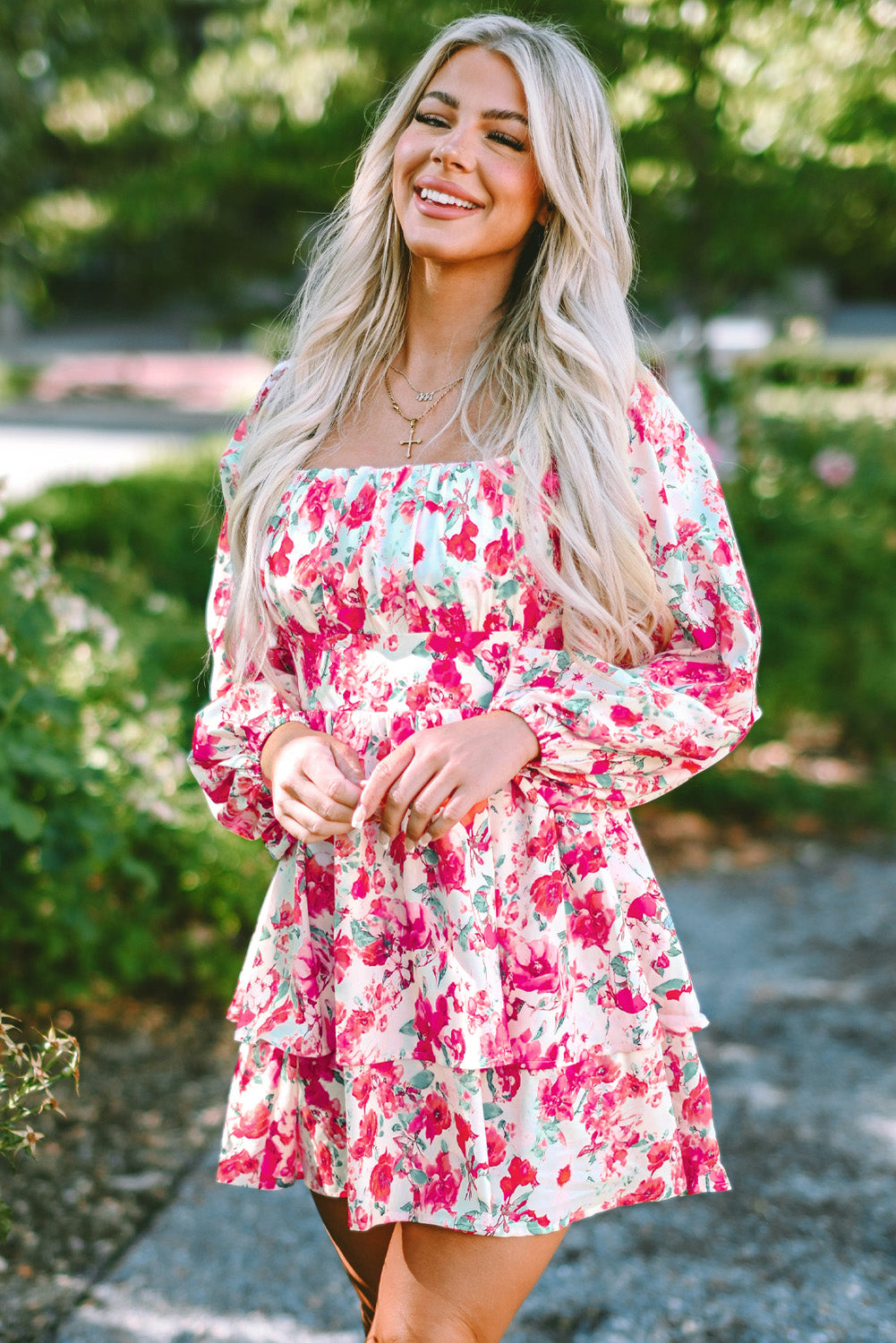 Floral Layered Dress