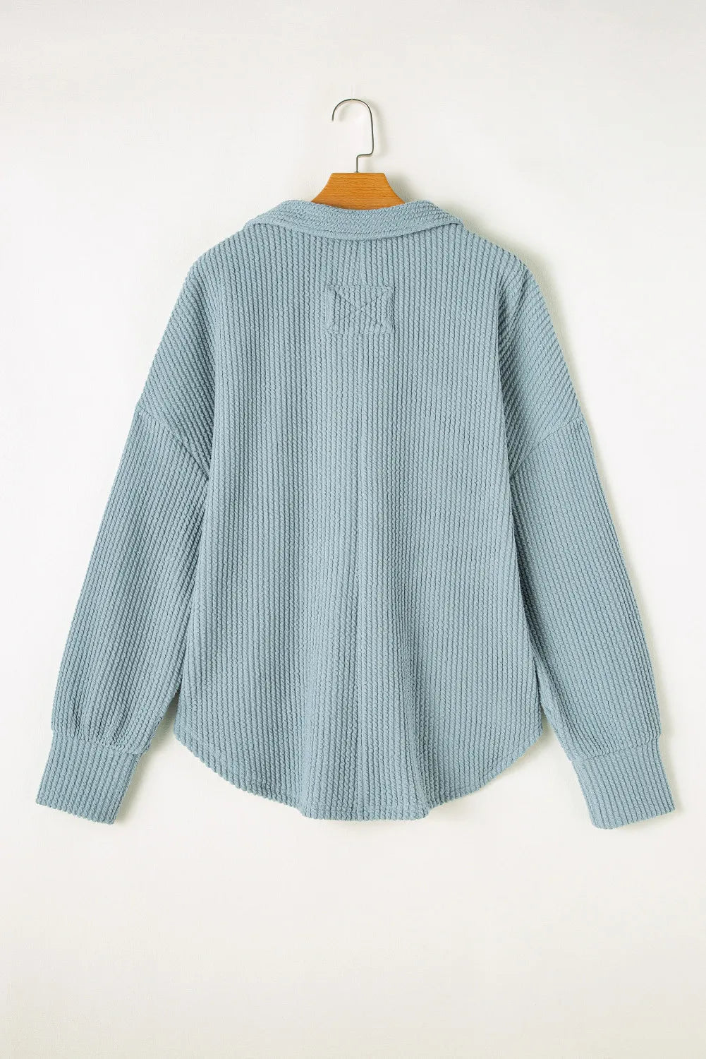 Textured Long Sleeve Sweatshirt