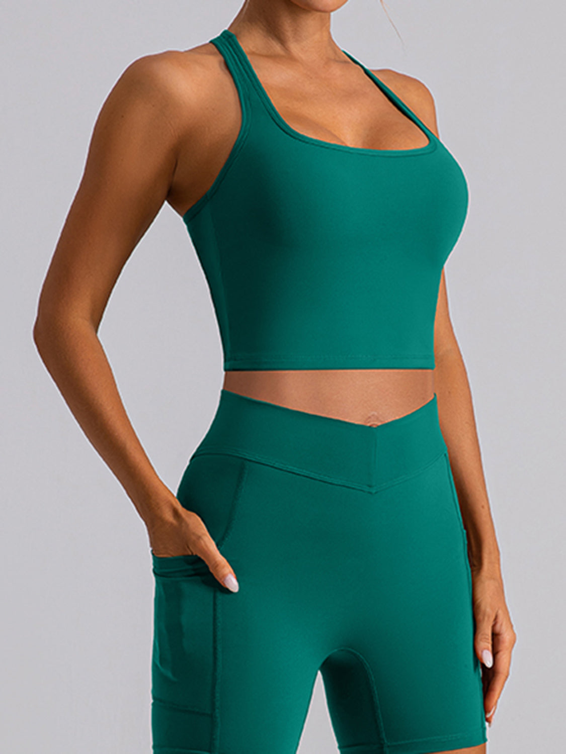 Racerback Cropped Tank