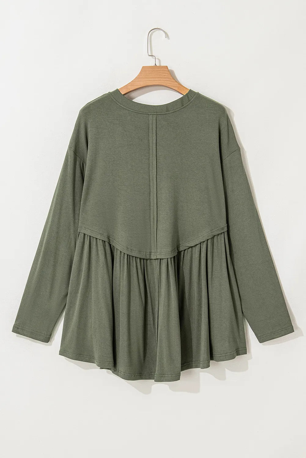 Peplum Round Neck Blouse