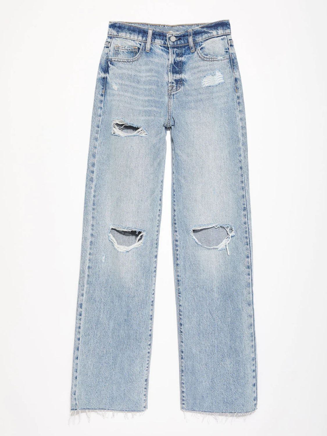 Straight Leg Jeans with Pockets