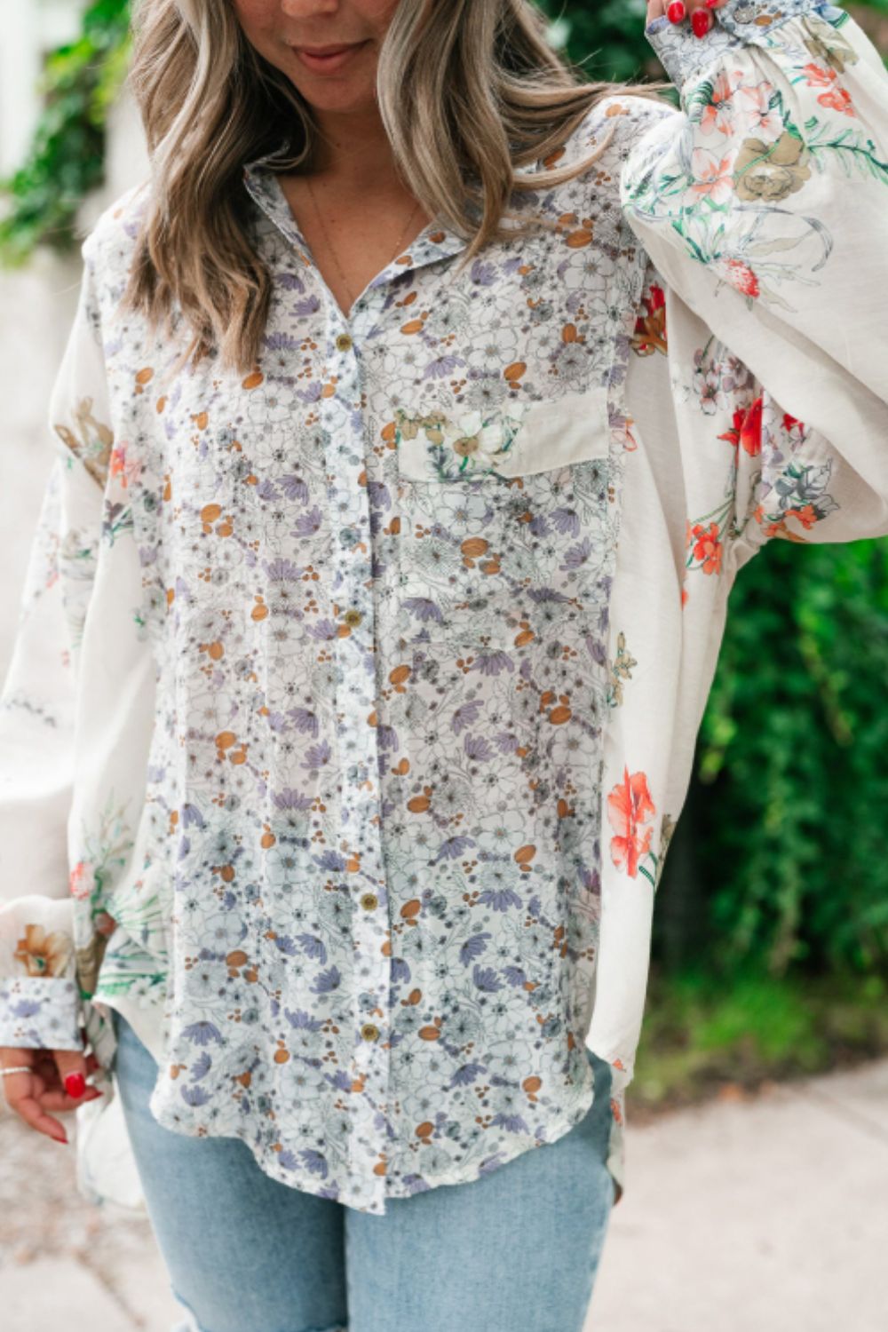 Floral Long Sleeve Shirt