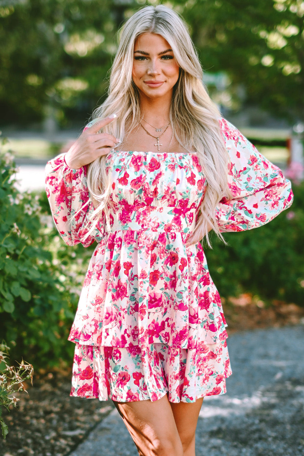 Floral Layered Dress