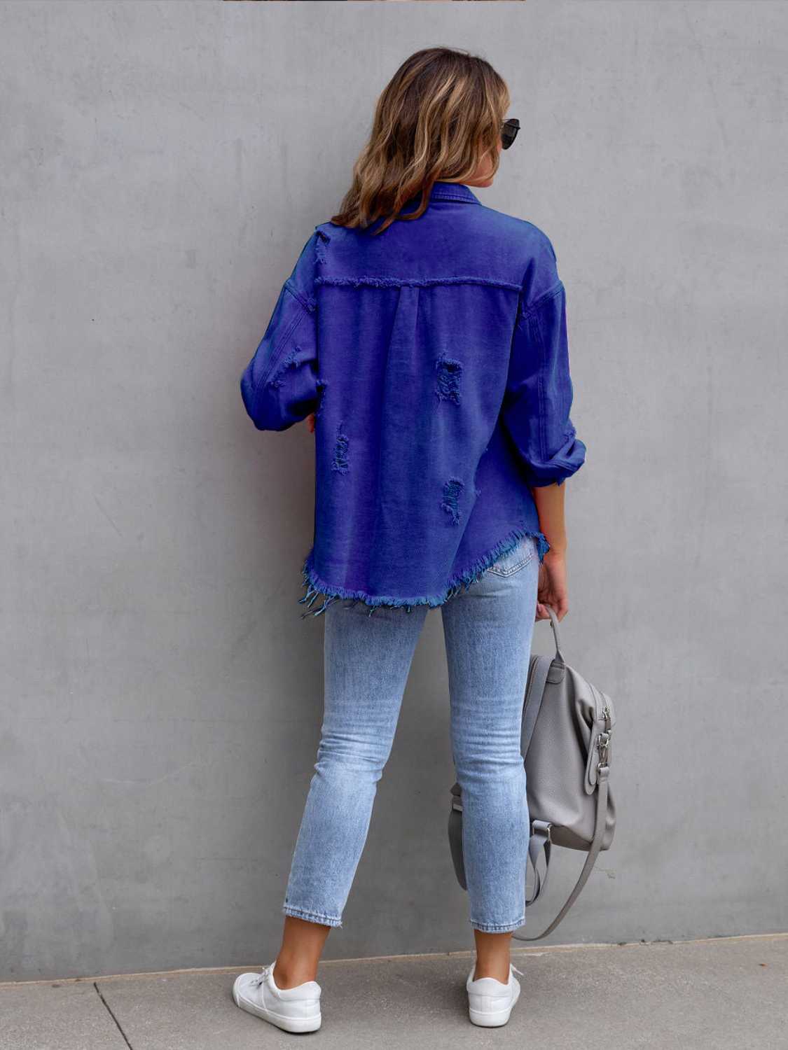 Drop Shoulder Denim Jacket