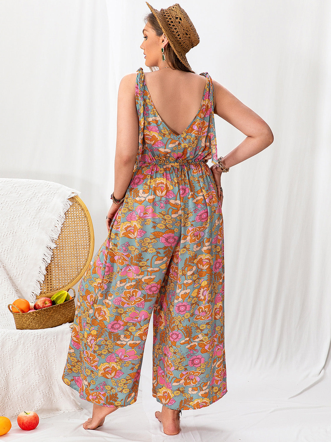 Wide Leg Sleeveless Jumpsuit