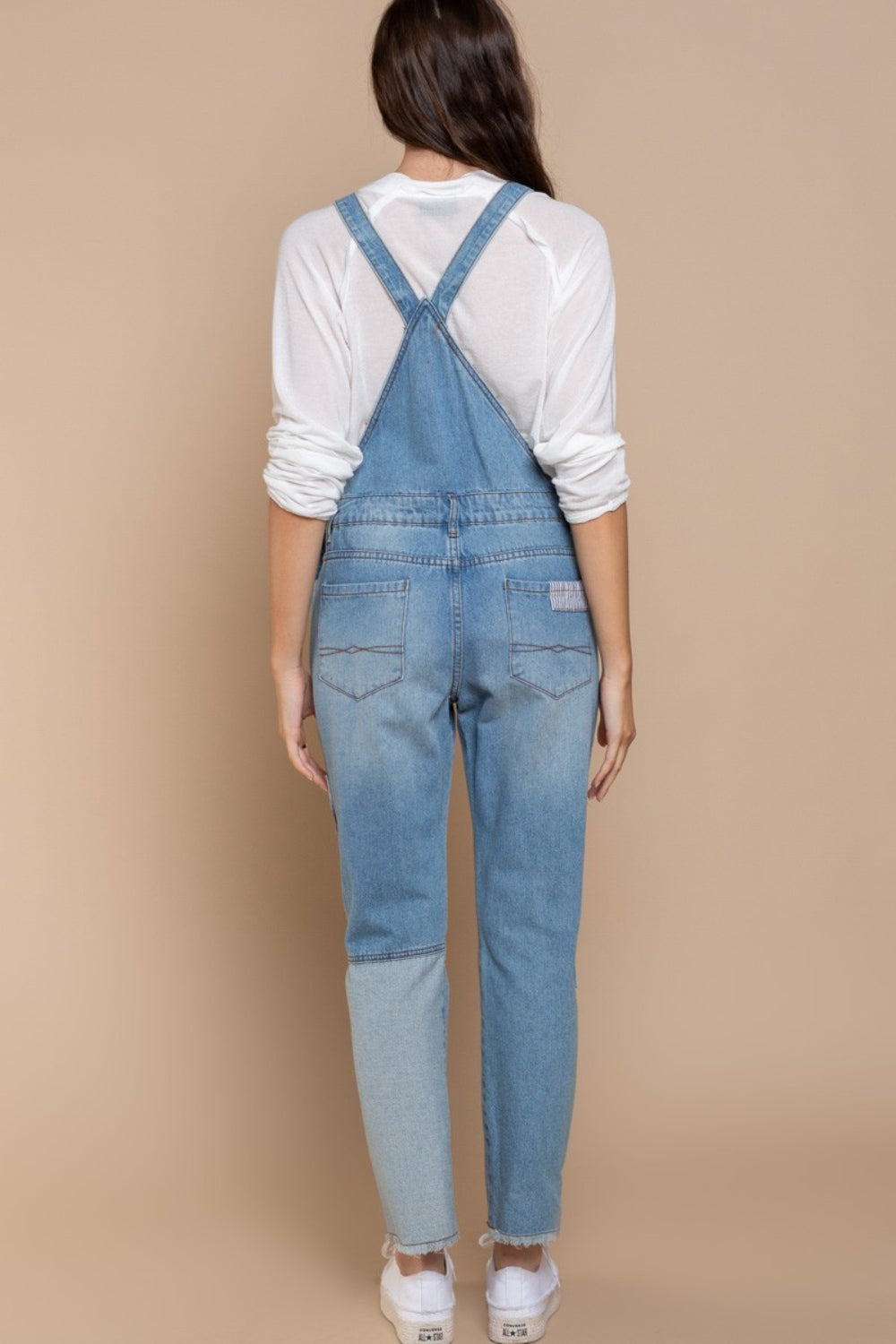 Front Chest Zipper oDenim Overalls