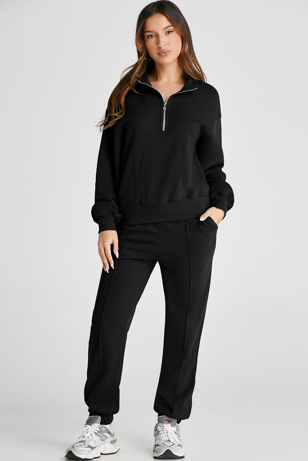 Half Zip  Top and Joggers Active Set