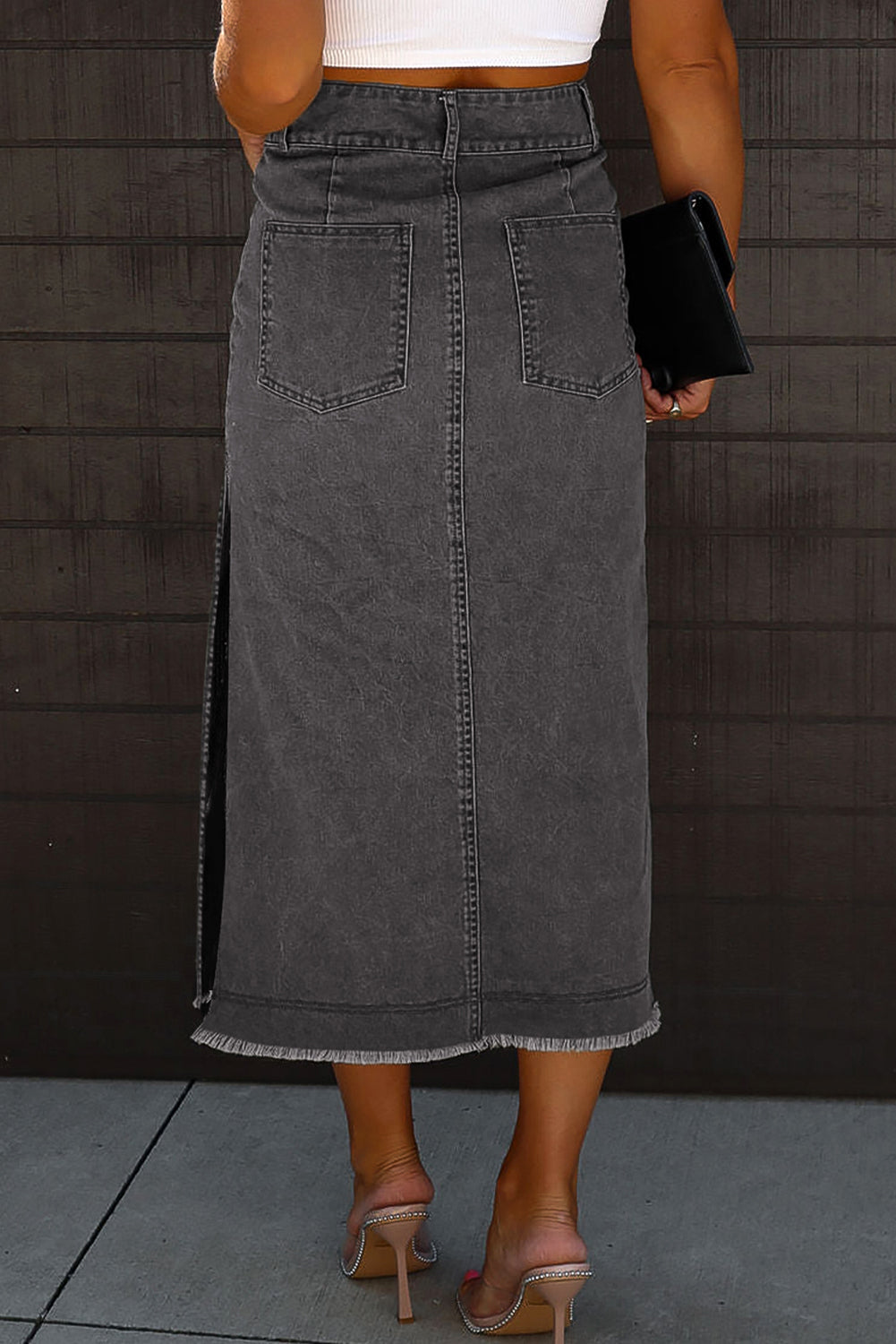 Midi Denim Skirt