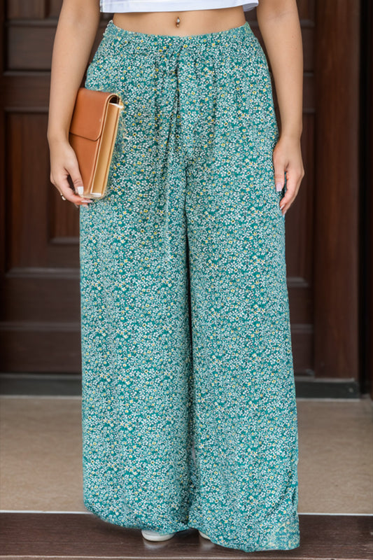 Floral Wide Lag Pants